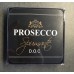 Mars & More Luxe onderzetters wijn Prosecco zwart  (6st) 